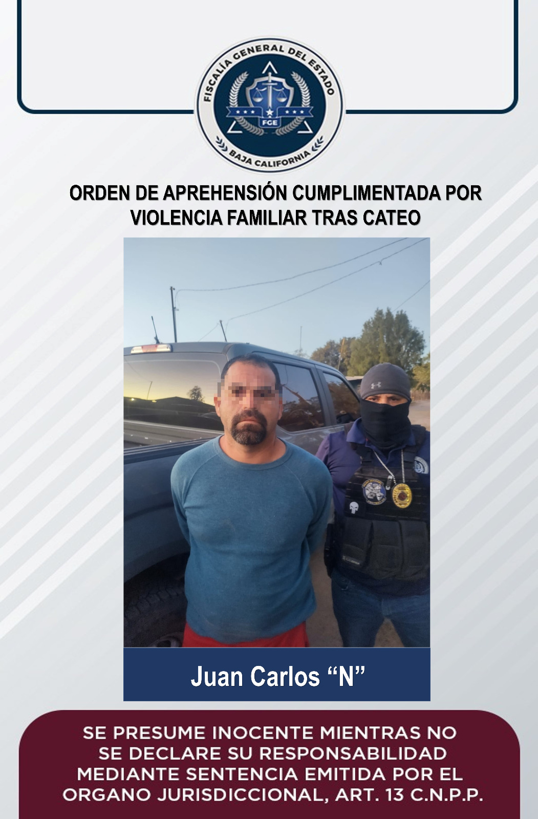 Cumplimenta Fge Orden De Aprehensión Por Violencia Familiar Tras Cateo 7142